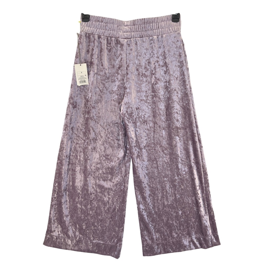 A New Day Crushed‎ Velvet Wide Leg Pants Lavender Pull On Lounge Size S Y2K NWT